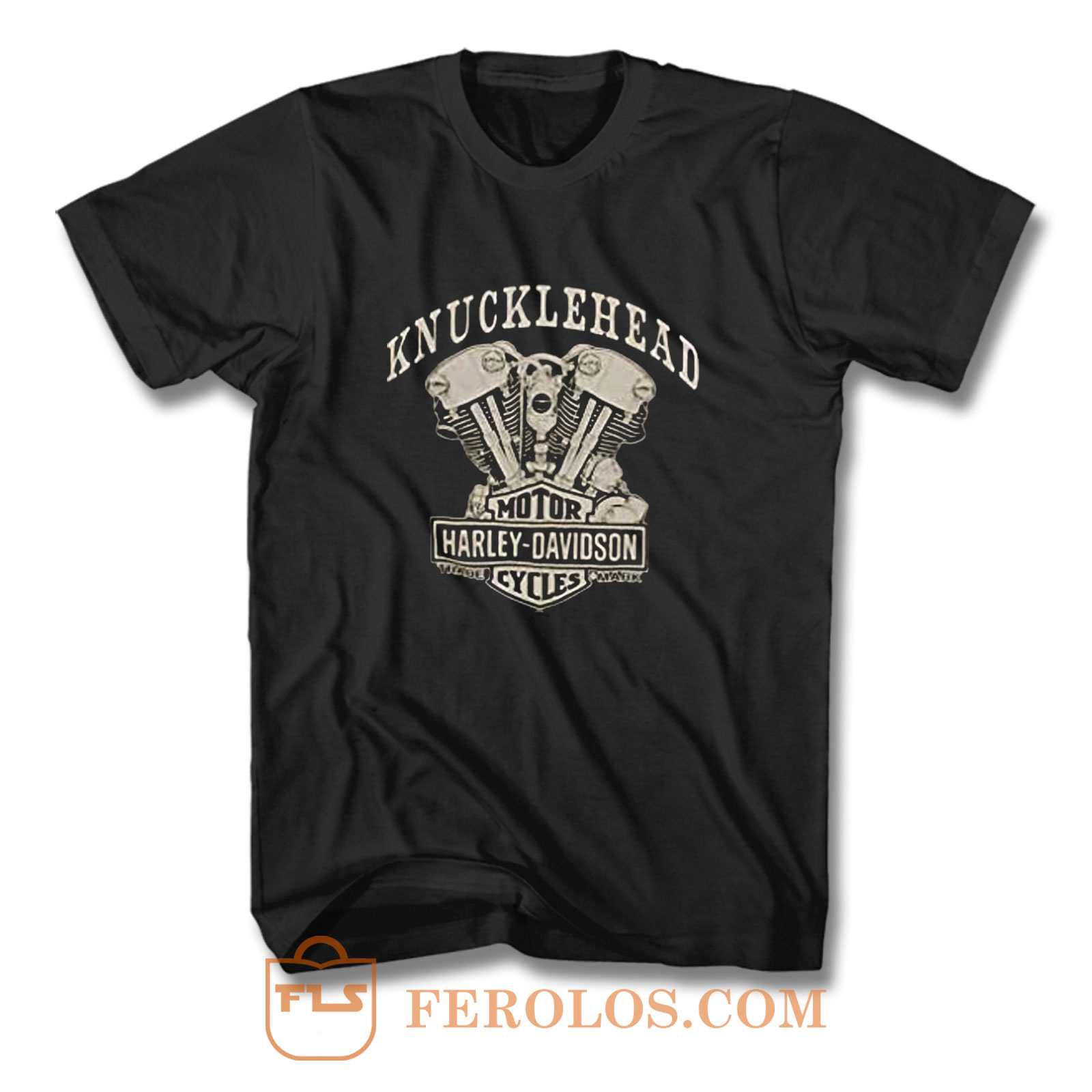 Knucklehead Engine Authentic T Shirt | FEROLOS.COM