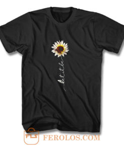 Let It Be Hippie Flower T Shirt