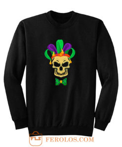 Mardi Gras Skull Party Carnival Festival Mask Sweatshirt