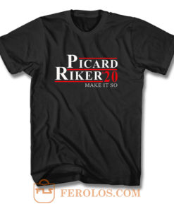 Picard Riker 20 Make It So T Shirt