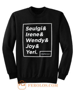 Red Velvet Names Sweatshirt