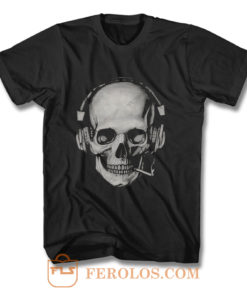 Smoking Skull T Shirt