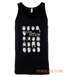 The US Office Character Faces Tank Top