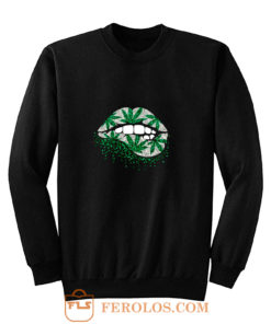 Weed Lips Cannabis Sweatshirt