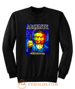 Absente Vintage Absinthe Liquor Advertisement with Van Gogh Sweatshirt