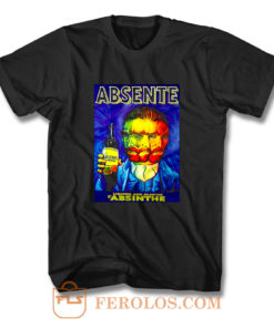 Absente Vintage Absinthe Liquor Advertisement with Van Gogh T Shirt