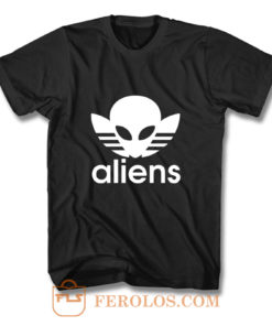 Aliens Logo Humorous T Shirt