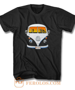 Beach Camper Cool Van Veedub Car Inspired Camping Vanagon T Shirt