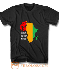 Black History Month Africa Origin Ancestral Power Ladies T Shirt