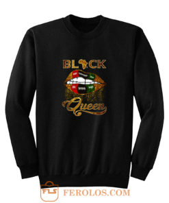 Black Queen Lips Sweatshirt