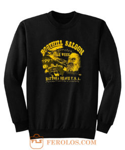 Boothill Saloon Biker Rally Single Stitch Pocket Sweatshirt