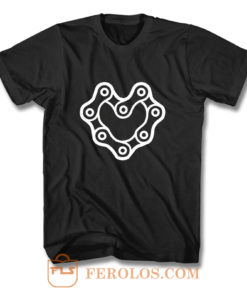 Chain Heart Motorcycle T Shirt