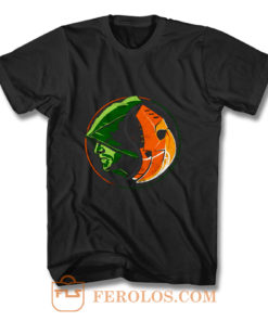 Deathstroke Arrow YinYang T Shirt