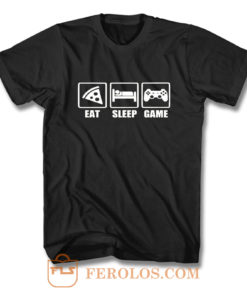 Eat Sleep Game Gaming Lovers Day T Shirt