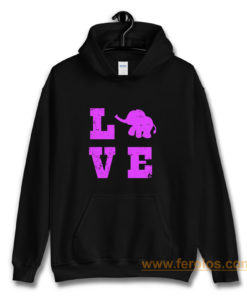 Elephants Love Elephant Lover Hoodie