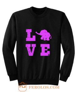 Elephants Love Elephant Lover Sweatshirt