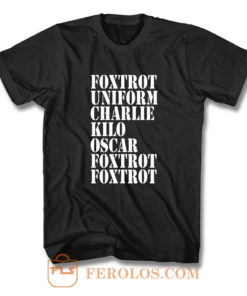 FOXTROT Offensive Rude T Shirt