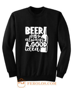 Fathers Day Gift Birthday Gift For Dad Beer Is Always A Good Idea Dad Birthday Ringer Sweatshirt