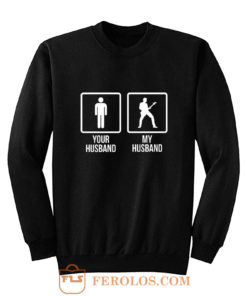 Funny Wife Guitarist Musician Band Shirt Rock Band Sweatshirt