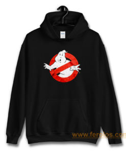 Ghostbusters Distressed Logo vintage maglia Uomo Ufficiale Hoodie