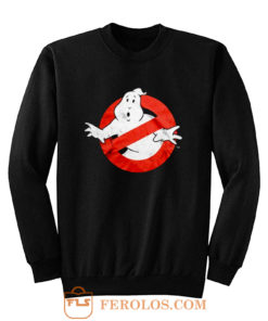 Ghostbusters Distressed Logo vintage maglia Uomo Ufficiale Sweatshirt