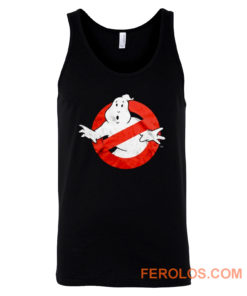 Ghostbusters Distressed Logo vintage maglia Uomo Ufficiale Tank Top