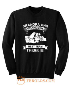 Grandpa and Grandson New Grandfather Sweatshirt