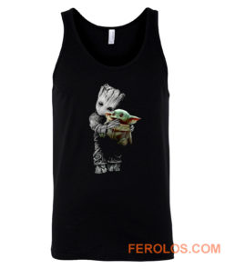 Groot Mashup Baby Yoda The Mandalorian The Child Tank Top