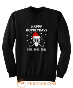 Happy Hockeydays Christmas Hockey Sweatshirt