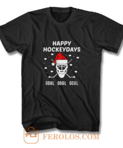 Happy Hockeydays Christmas Hockey T Shirt