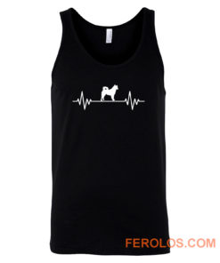 Heart Beat Rate Pulse Alaskan Malamute Dog Walking Tank Top