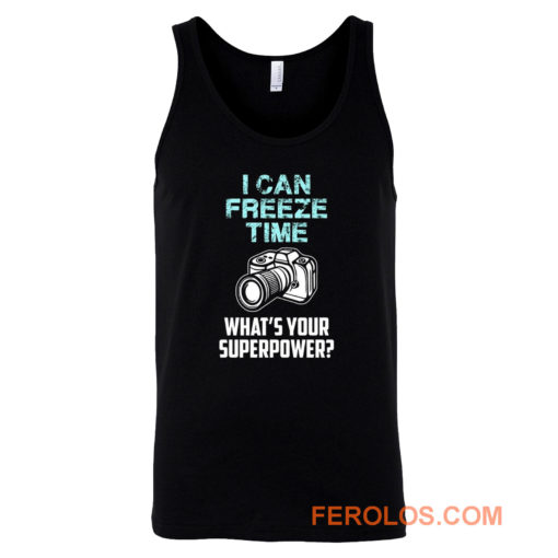 I Can Freeze Time Mens Ladies Tank Top