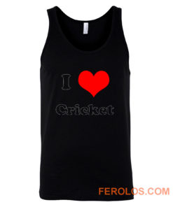 I Love Cricket Tank Top