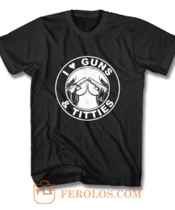 I Love Guns T Shirt