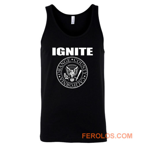 IGNITE PRESIDENT BLACK HARDCORE ORANGE COUNTY CALIFORNIA Tank Top