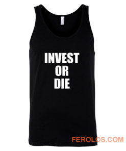 Invest Or Die Real Estate Investor Black Tank Top