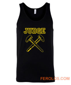 JUDGE HAMMERS BLACK HARDCORE NYC PUNK CROSSOVER THRASH Tank Top