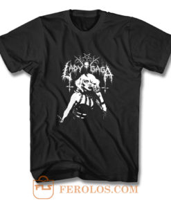 Lady Gaga Death Metal Style T Shirt