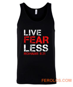 Live Fearless Christian Faith Tank Top