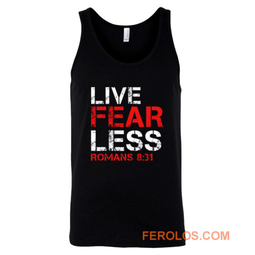 Live Fearless Christian Faith Tank Top