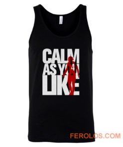 Liverpool FC Custom Calm As You Like White Red Tank Top