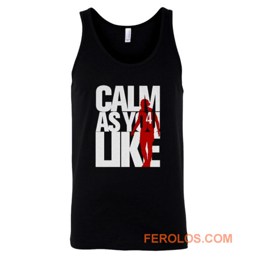 Liverpool FC Custom Calm As You Like White Red Tank Top