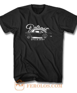 Mens Detroit Speed Shop Race Riot T Shirt