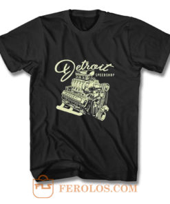 Mens Detroit Speed Shop Rocket T Shirt