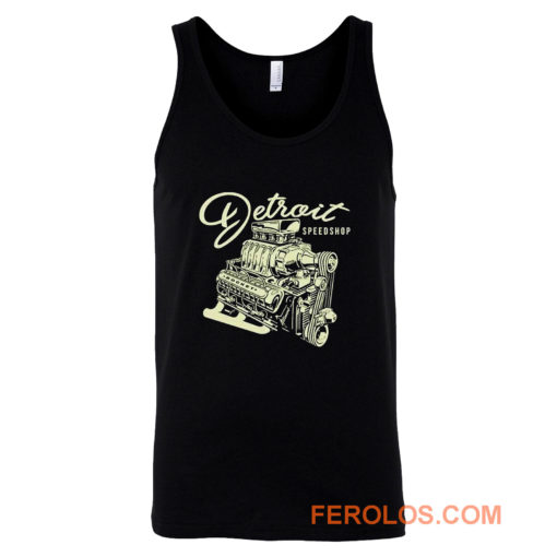 Mens Detroit Speed Shop Rocket Tank Top