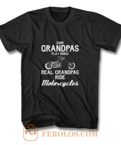 Motorcycles For Grandpa t Grandfather T Shirt