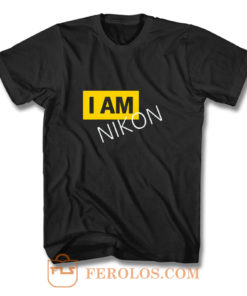 New I Am Nikon Photographer T Shirt