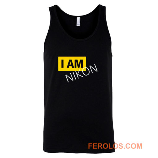 New I Am Nikon Photographer Tank Top