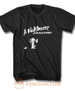 Nightmare On Elm St Freddy Krueger Photo lizenziert T Shirt