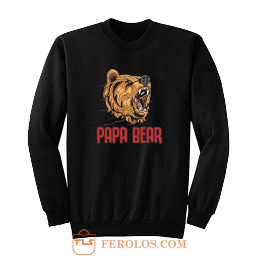 Papa Bear Honey BearGift For Dad Daddy Sweatshirt